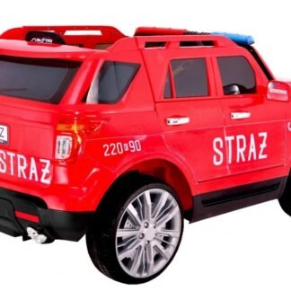 Coche policía 12v, rojo - 1-6 años, mando distancia, luces, sonidos y megáfono - INDA465-RA-CH9935